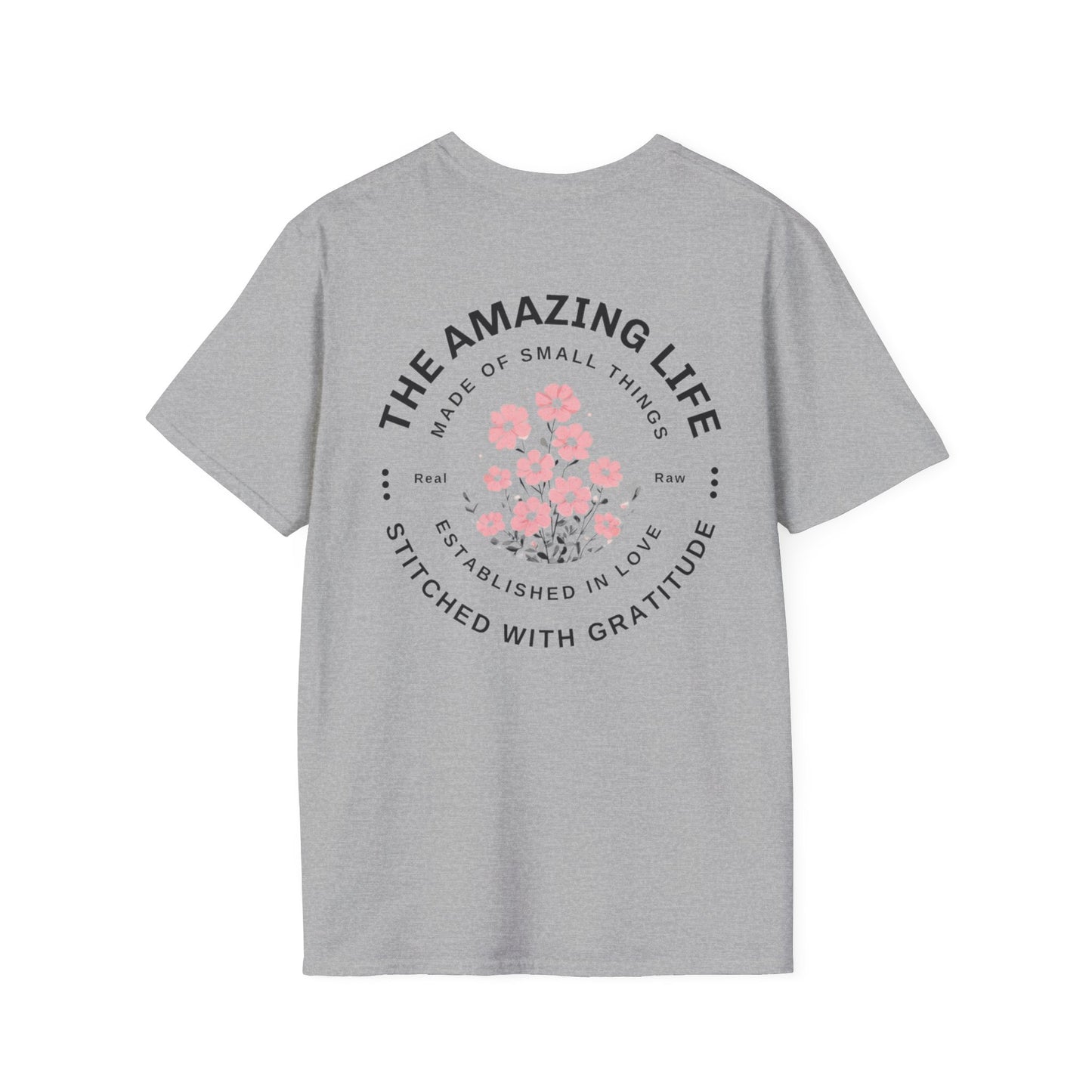 Minimalistic Floral Typography T-Shirt