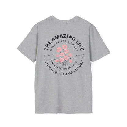 Minimalistic Floral Typography T-Shirt