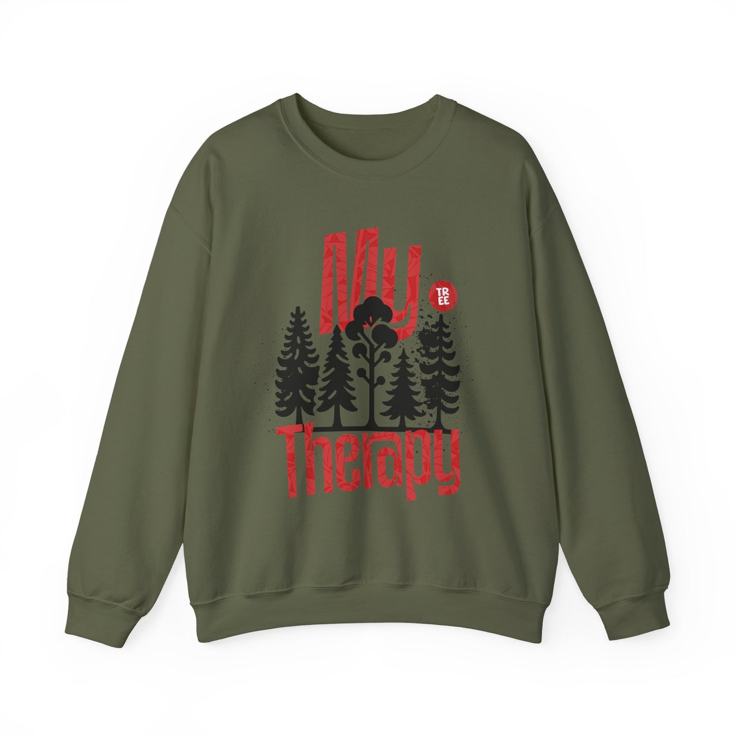 My Therapy - Black Tree Silhouette Sweatshirt