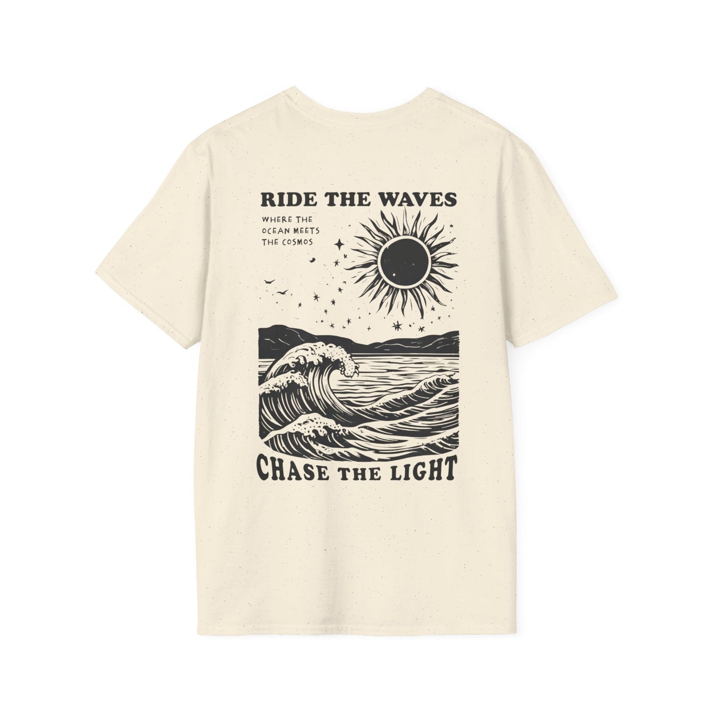 Ride the Waves - Vintage Ocean Waves and Cosmos T-Shirt