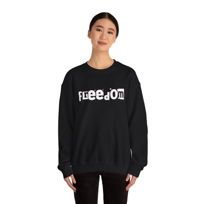 Free Palestine Free The World - Monochrome Graffiti Sweatshirt