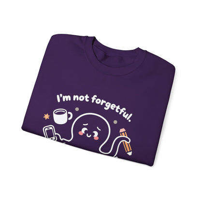 I'm Not Forgetful, I'm Just Running Too Many Tabs - Playful Silhouette Sweatshirt