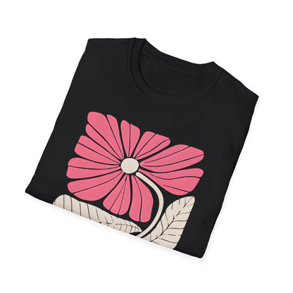 Vibrant Boho Flowers Minimalistic T-Shirt