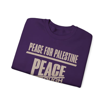 Peace for palestine, peace through justice, justice for palestine Sweatshirt