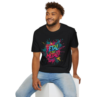 Petal To The Metal  – Playful Vibrant Graffiti Typography T-Shirt