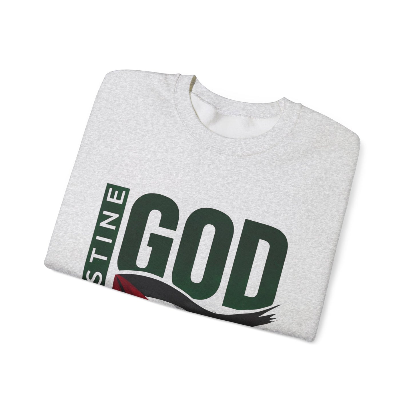 God Bless Palestine - Palestinian Distressed Flag
