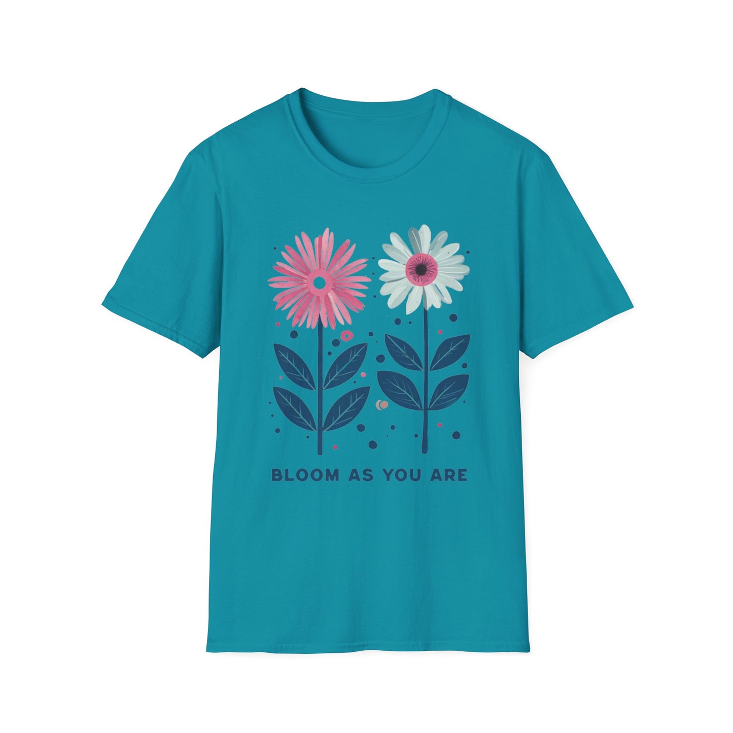 Bloom As You Go T-Shirt -  Boho Floral Design