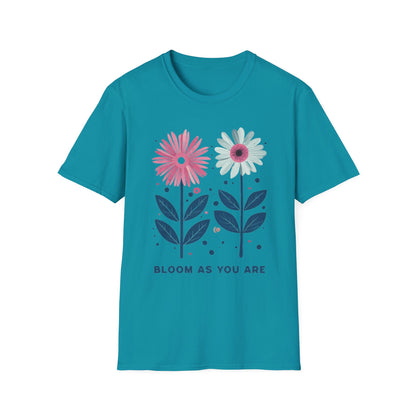 Bloom As You Go T-Shirt -  Boho Floral Design