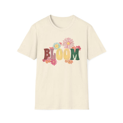 Vintage Bloom T-Shirt - Typography Painting Design