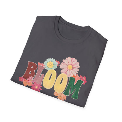 Vintage Bloom T-Shirt - Typography Painting Design