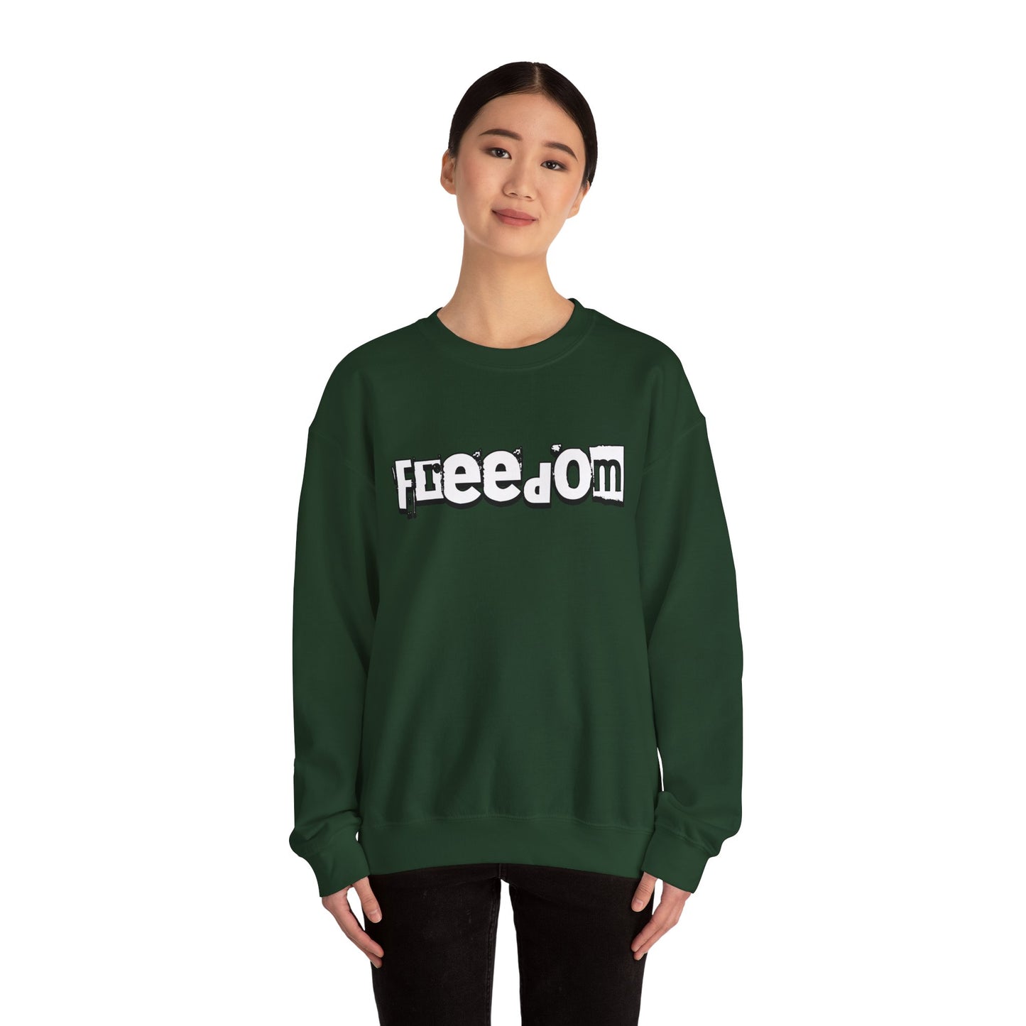 Free Palestine Free The World - Monochrome Graffiti Sweatshirt