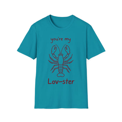 You're My Lov-ster Lobster T-Shirt - Minimalistic Lobster illustration Design