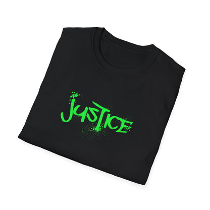 No More Silence, Speak for Justice - Graffiti Typography Activism Front and Back design T-Shirt