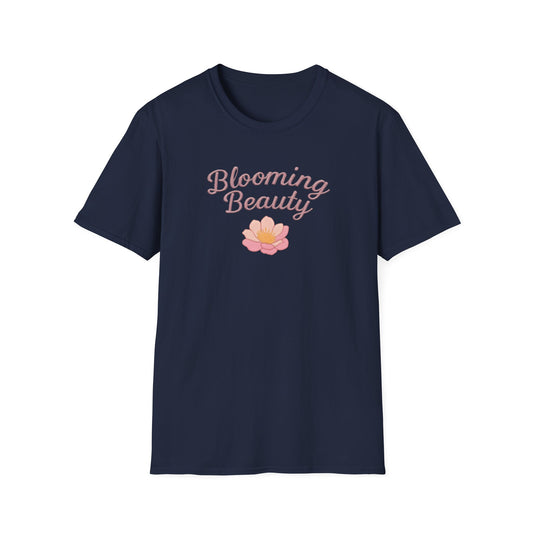 Blooming Beauty T-Shirt – Embroidery Like Style Typography And Floral Design