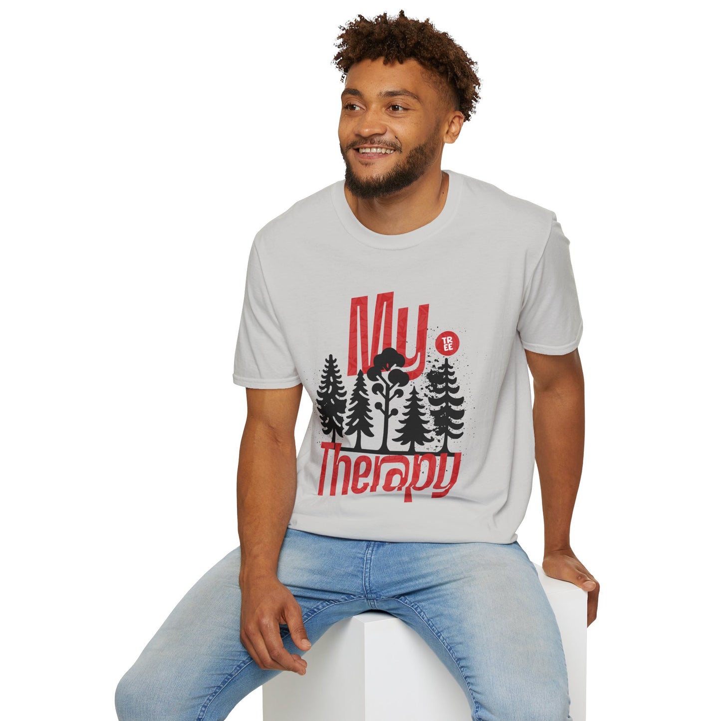 My Therapy - Black Tree Silhouette T-Shirt