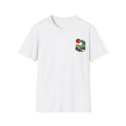 Beach Vibes -  Vintage Beach Landscape Front And Back Design T-Shirt