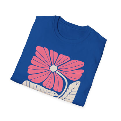 Vibrant Boho Flowers Minimalistic T-Shirt