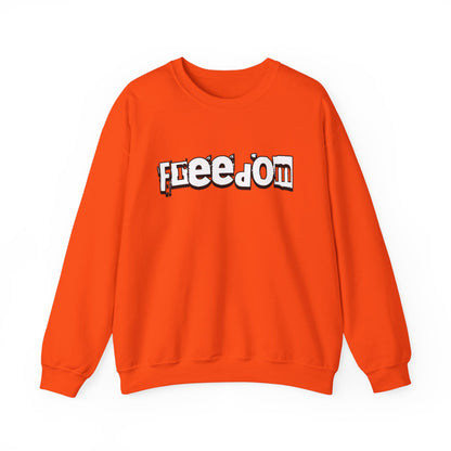 Free Palestine Free The World - Monochrome Graffiti Sweatshirt