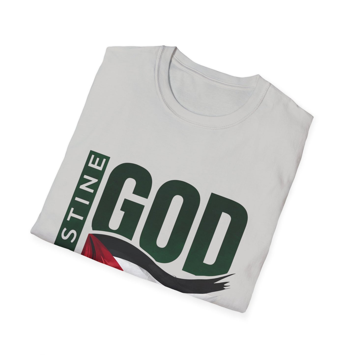 God Bless Palestine - Palestinian Distressed Flag