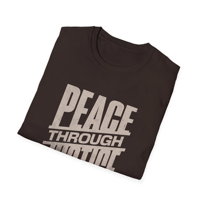 Peace Through Justice - Activism Typography T-Shirt