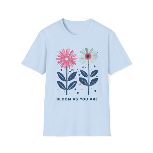 Bloom As You Go T-Shirt -  Boho Floral Design