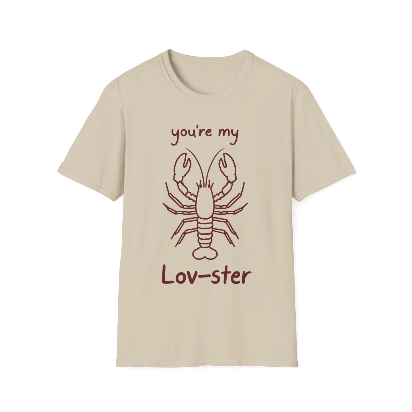 You're My Lov-ster Lobster T-Shirt - Minimalistic Lobster illustration Design