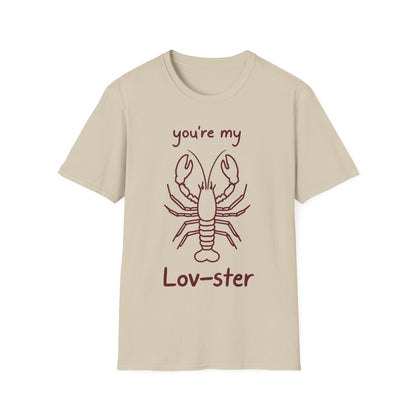 You're My Lov-ster Lobster T-Shirt - Minimalistic Lobster illustration Design