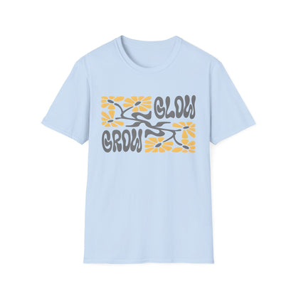 Glow Grow Boho Rectangle Floral T-Shirt