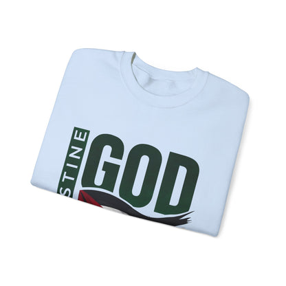 God Bless Palestine - Palestinian Distressed Flag
