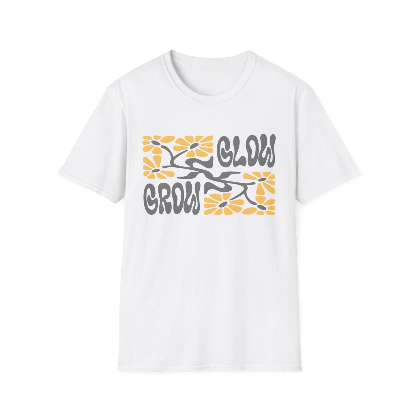 Glow Grow Boho Rectangle Floral T-Shirt