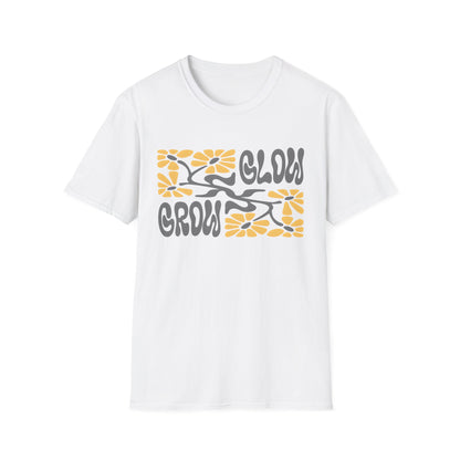 Glow Grow Boho Rectangle Floral T-Shirt