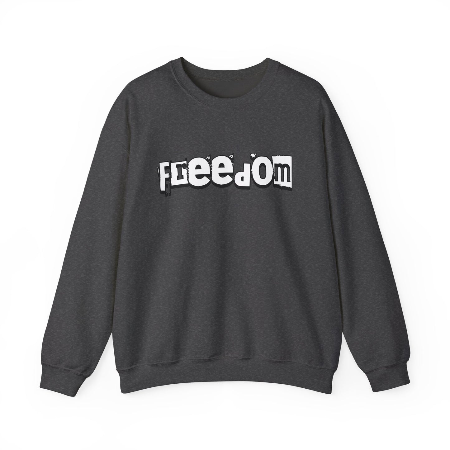 Free Palestine Free The World - Monochrome Graffiti Sweatshirt
