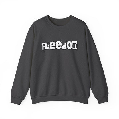 Free Palestine Free The World - Monochrome Graffiti Sweatshirt