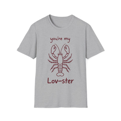You're My Lov-ster Lobster T-Shirt - Minimalistic Lobster illustration Design
