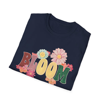 Vintage Bloom T-Shirt - Typography Painting Design