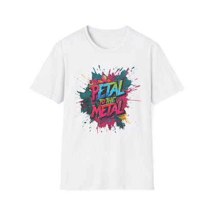 Petal To The Metal  – Playful Vibrant Graffiti Typography T-Shirt