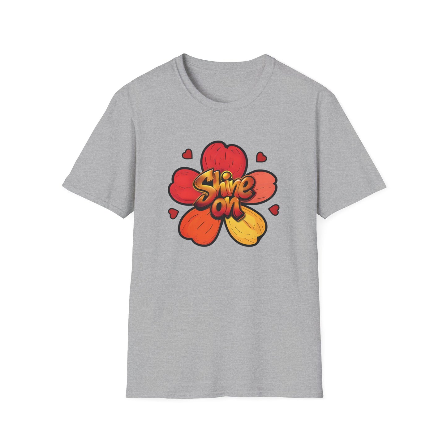Shine on T-Shirt – Graffiti Typography Floral Design