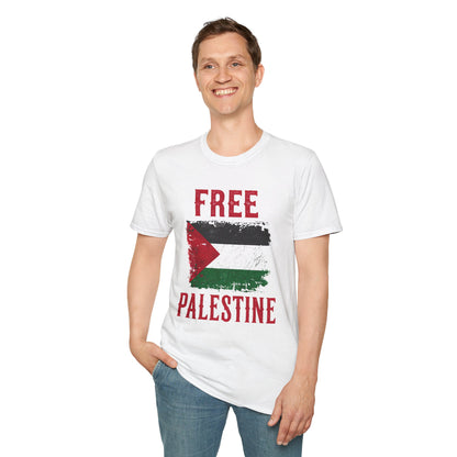 Free Palestine -  Palestine Distressed Flag T-Shirt