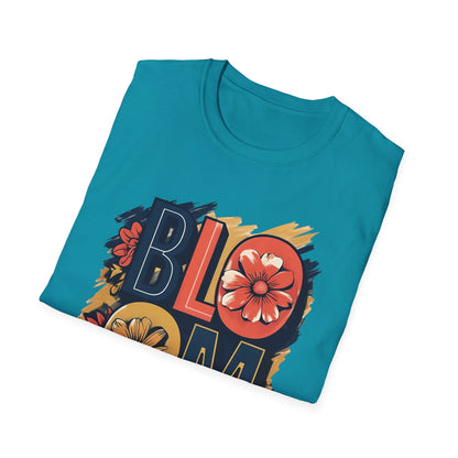 Vibrant Bloom T-Shirt - Typography Bold Design