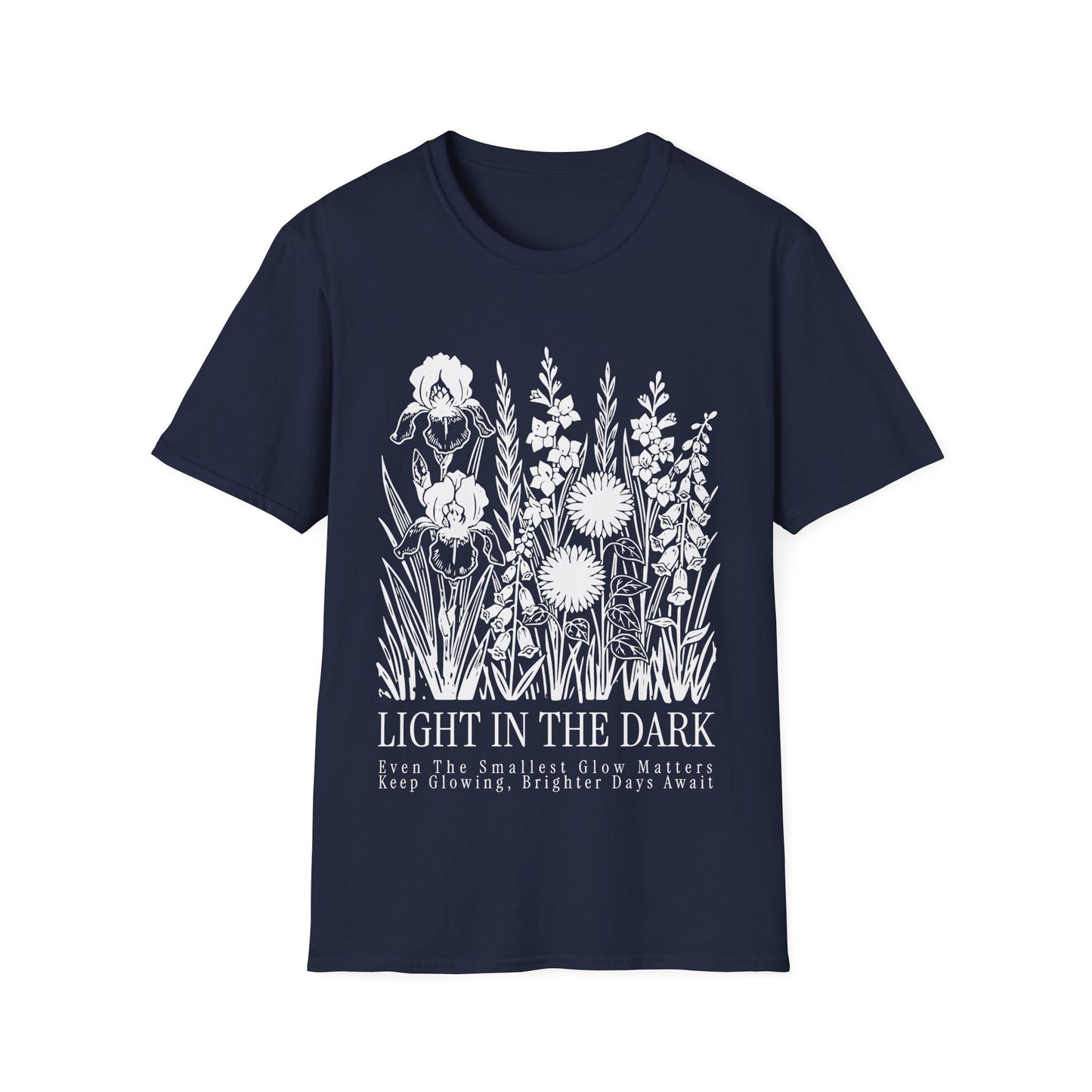 Light In The Dark - Monochrome Floral Group T-shirt
