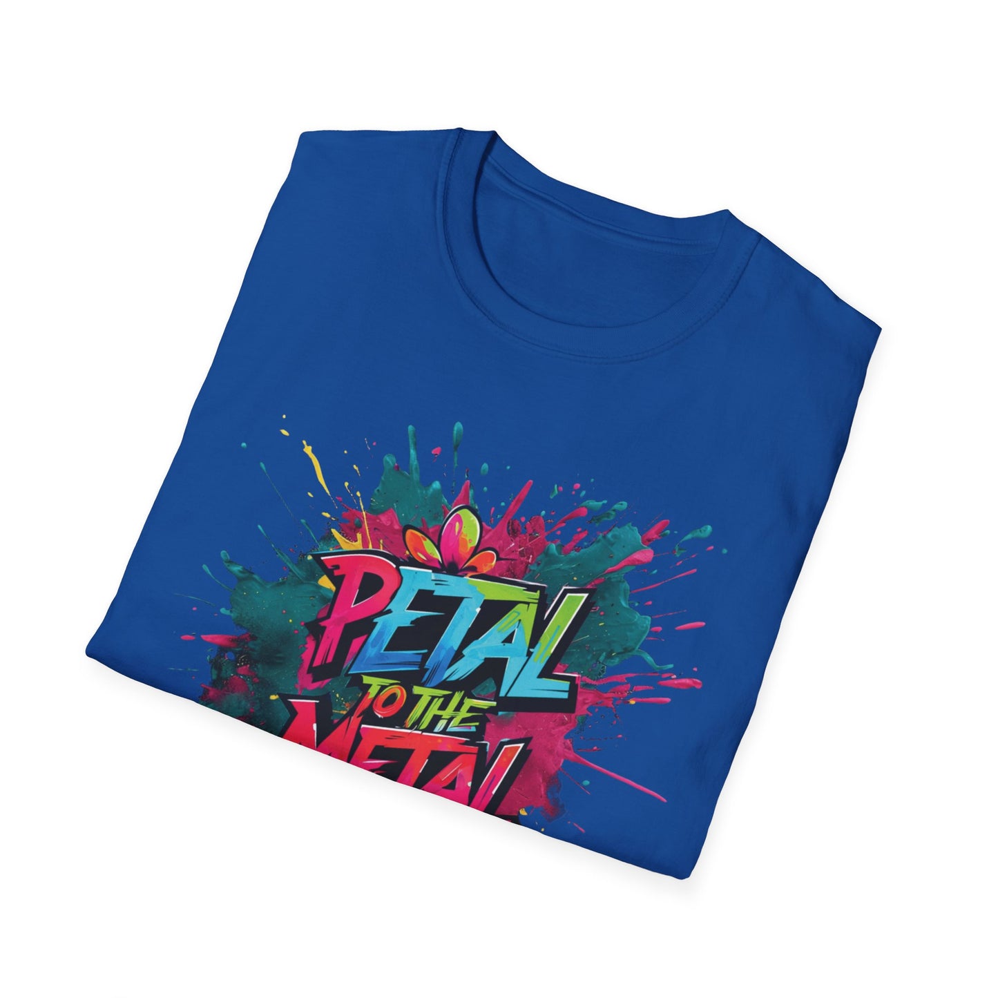 Petal To The Metal  – Playful Vibrant Graffiti Typography T-Shirt