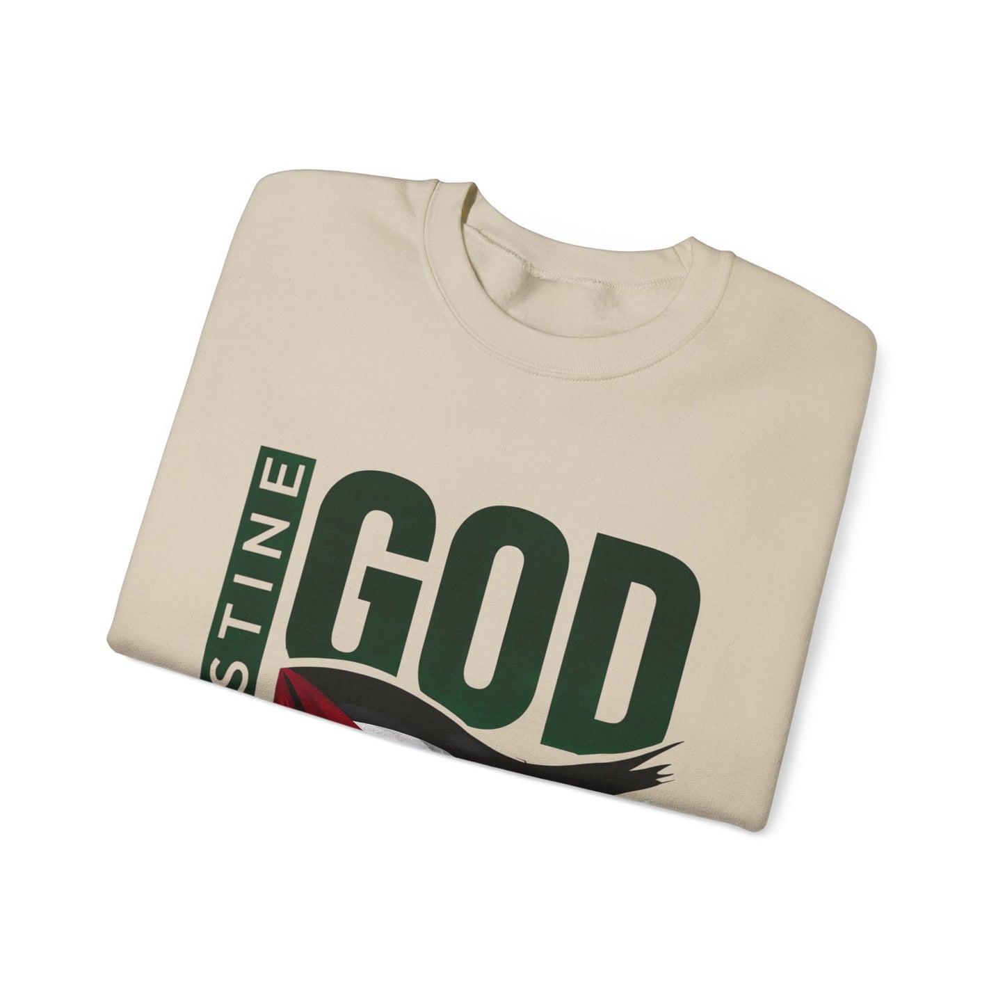 God Bless Palestine - Palestinian Distressed Flag