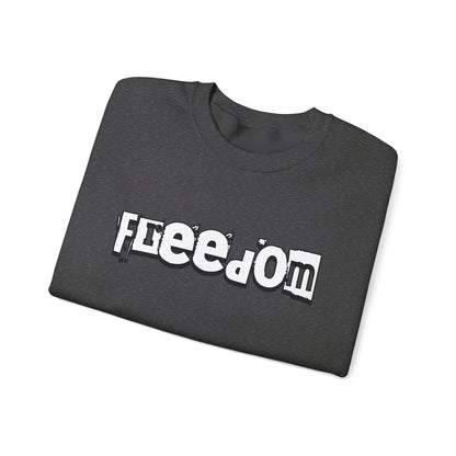 Free Palestine Free The World - Monochrome Graffiti Sweatshirt