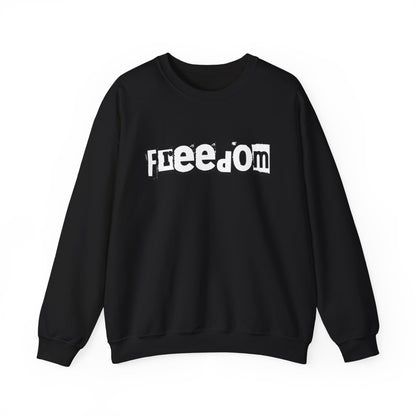 Free Palestine Free The World - Monochrome Graffiti Sweatshirt