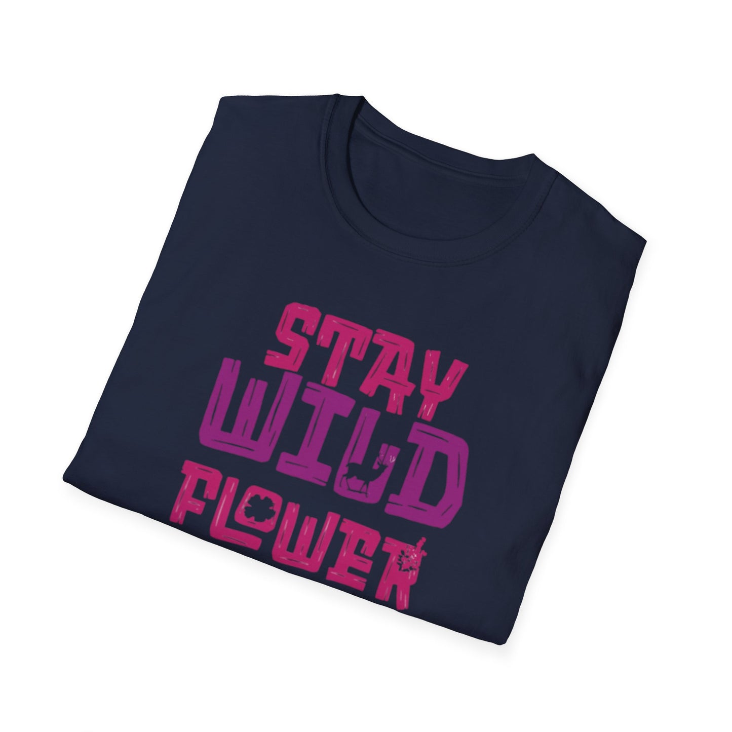 Stay Whild Flower Child T-Shirt –  Vibrant Typography Design
