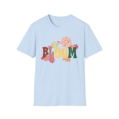 Vintage Bloom T-Shirt - Typography Painting Design