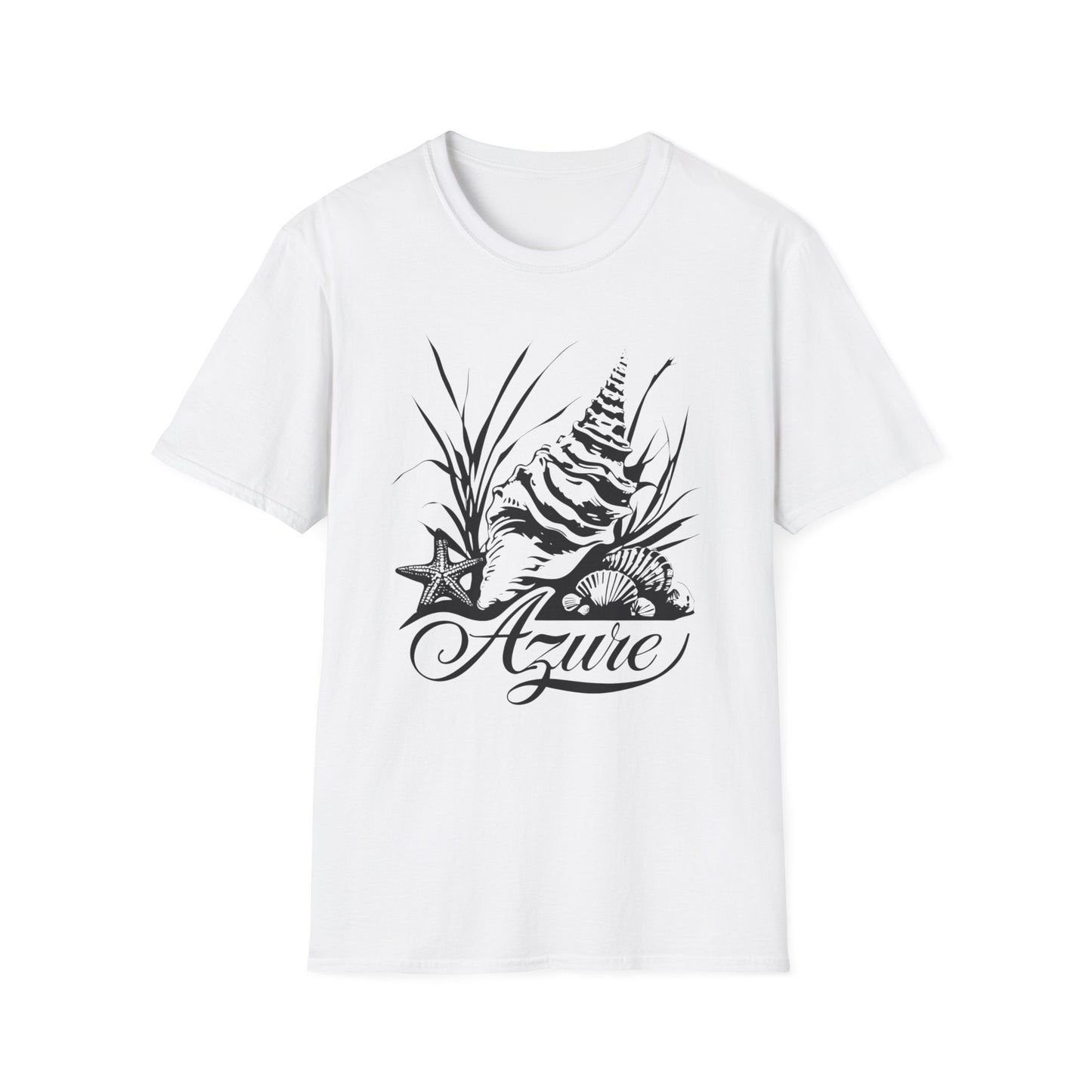 Azure - Minimalistic Sea Elements T-Shirt