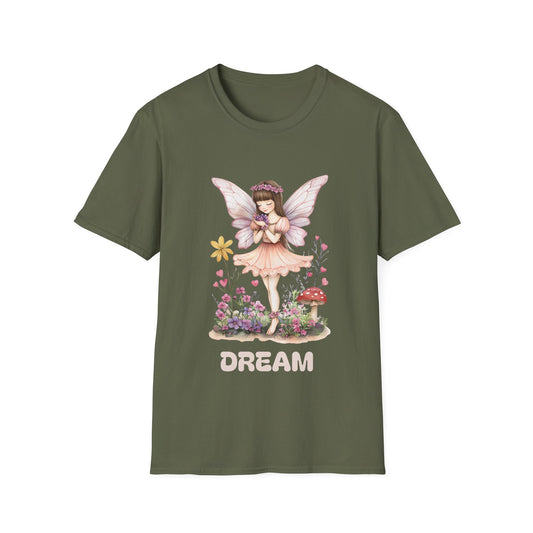 Dream Whimsical T-Shirt -  Fairy and Floral Design