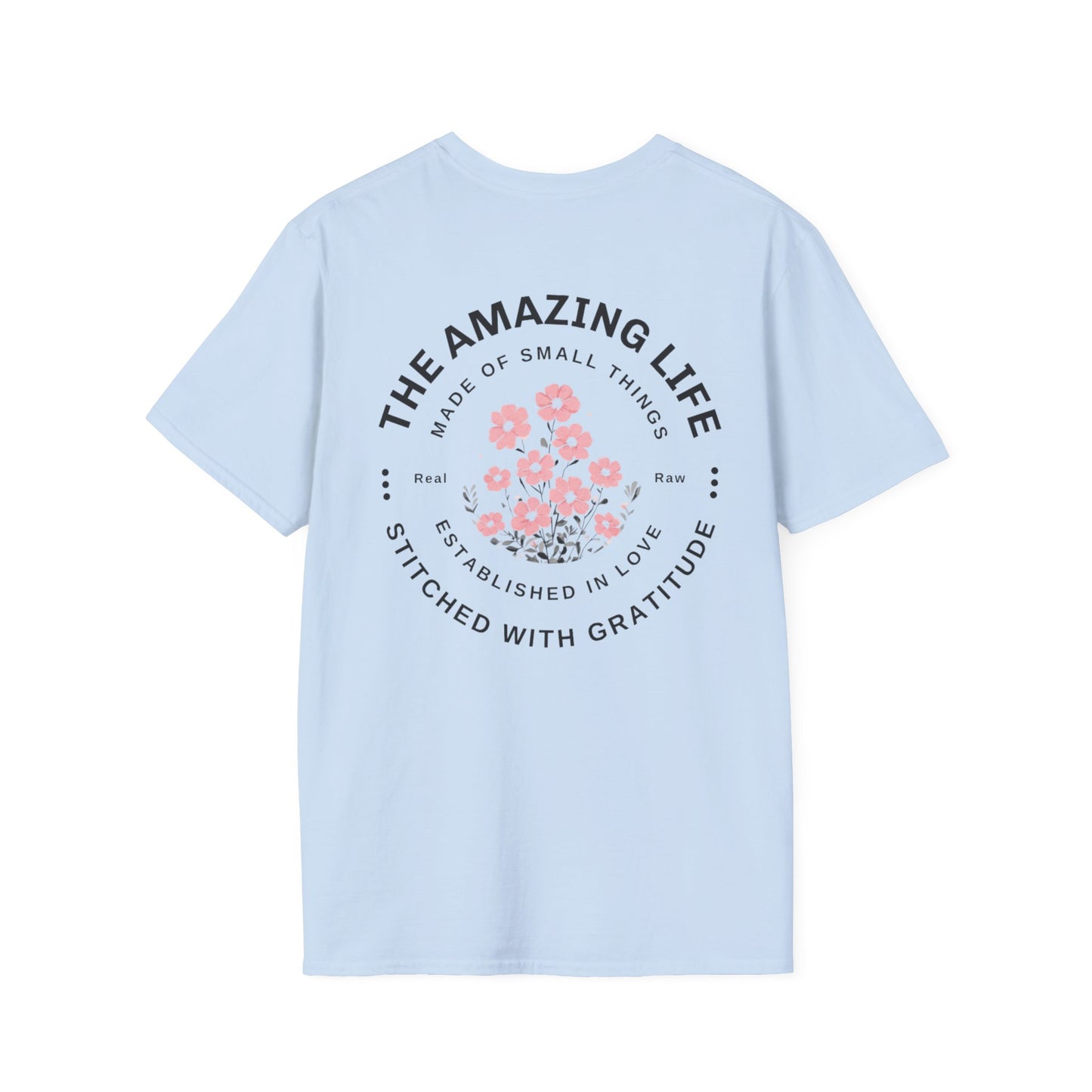 Minimalistic Floral Typography T-Shirt
