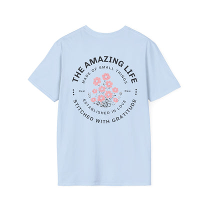 Minimalistic Floral Typography T-Shirt